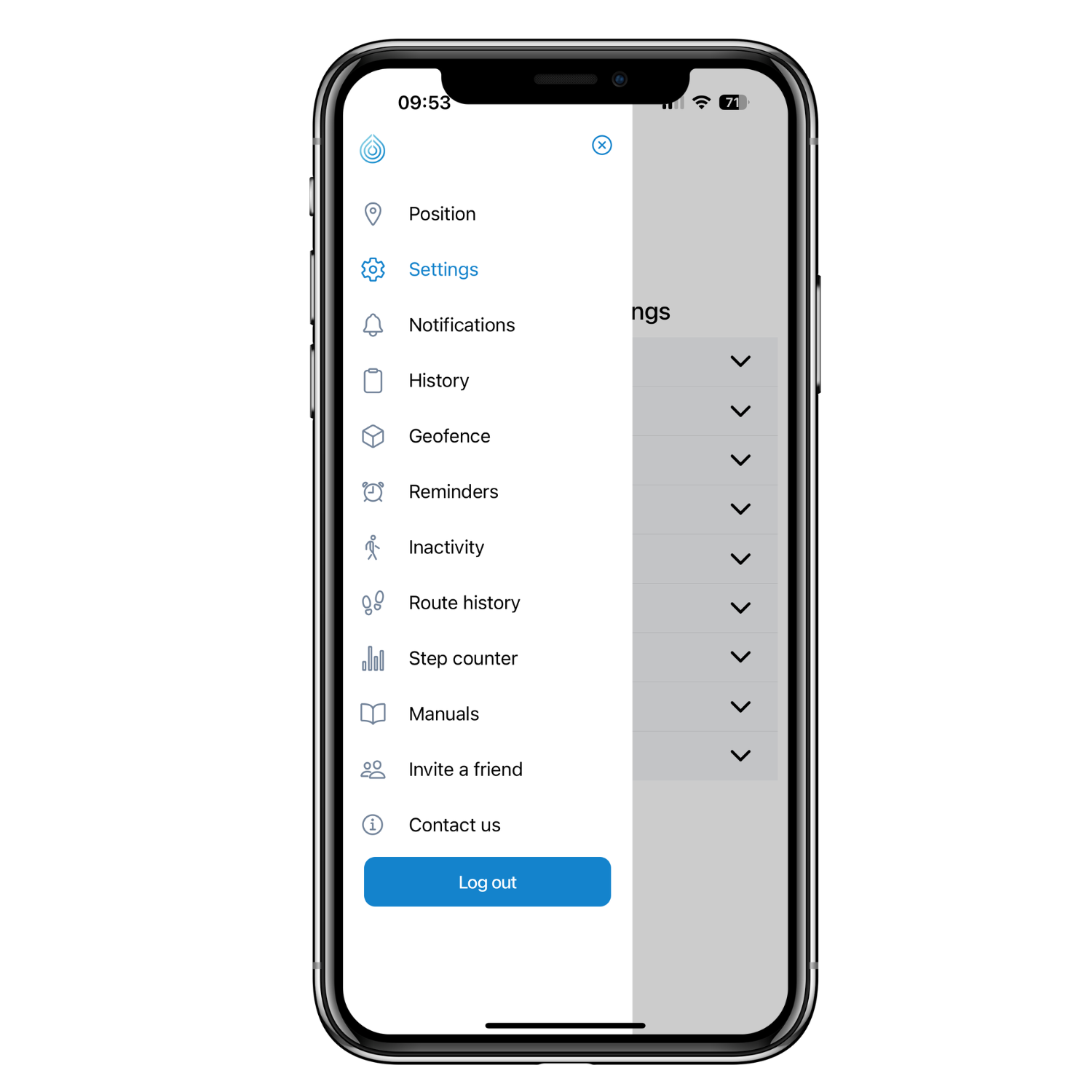1. Fall larm app bilder (Engelska)