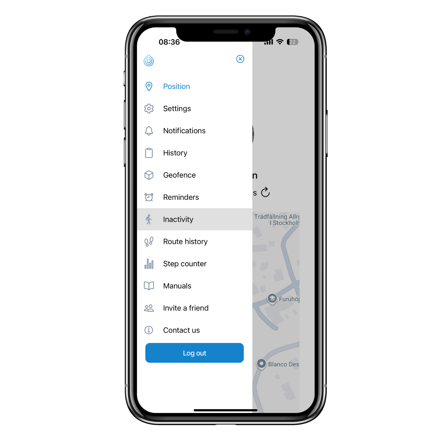 1. Inaktivitetslarm - Engelska -(app bilder)