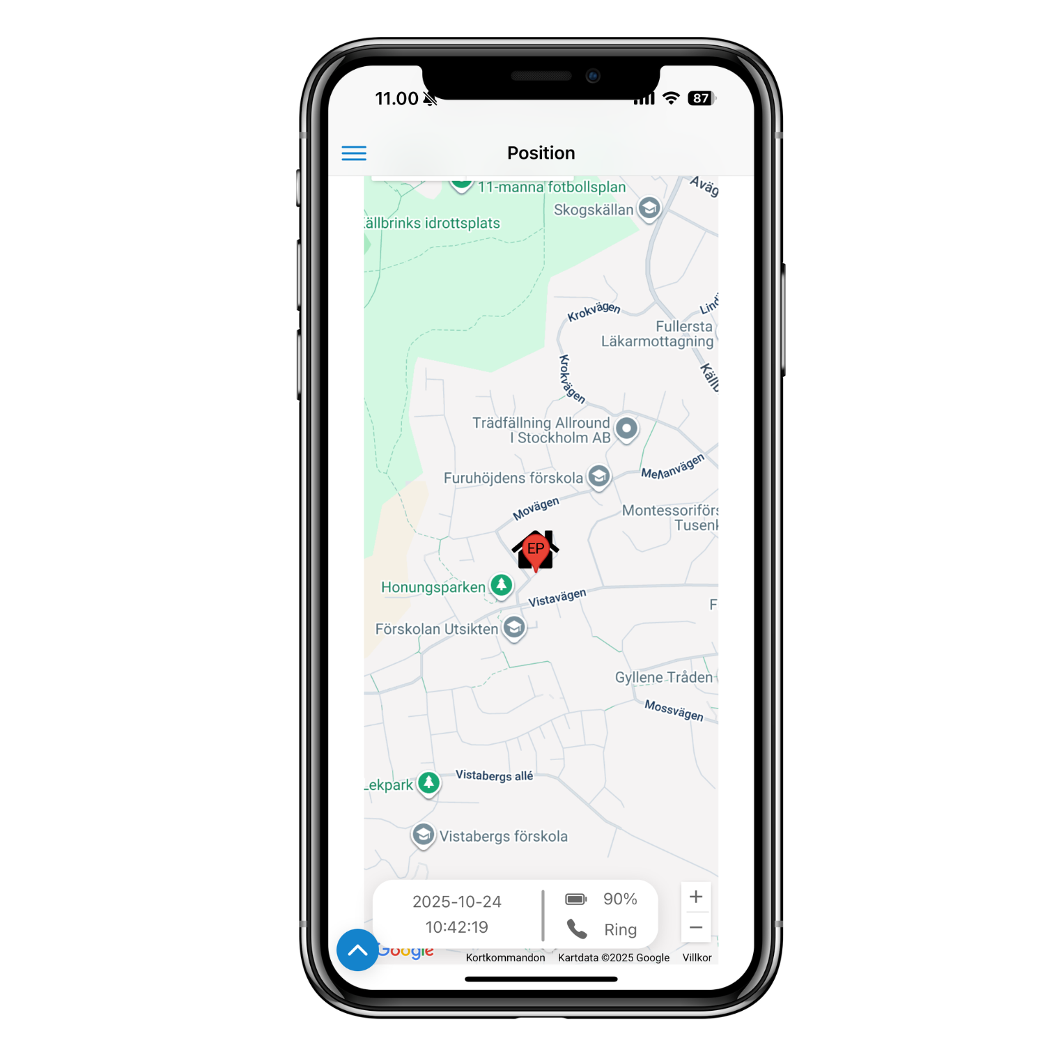 1. Sensorem appen (Anhöriga)