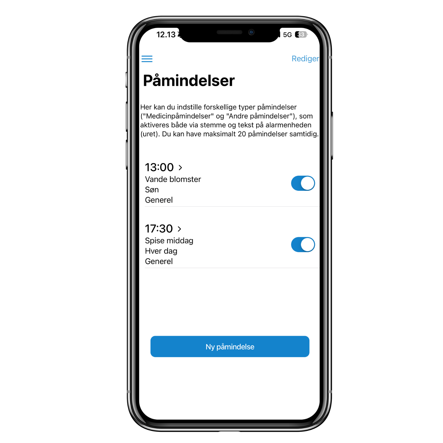 2. Medicinpa╠èminnelse (Danska) app
