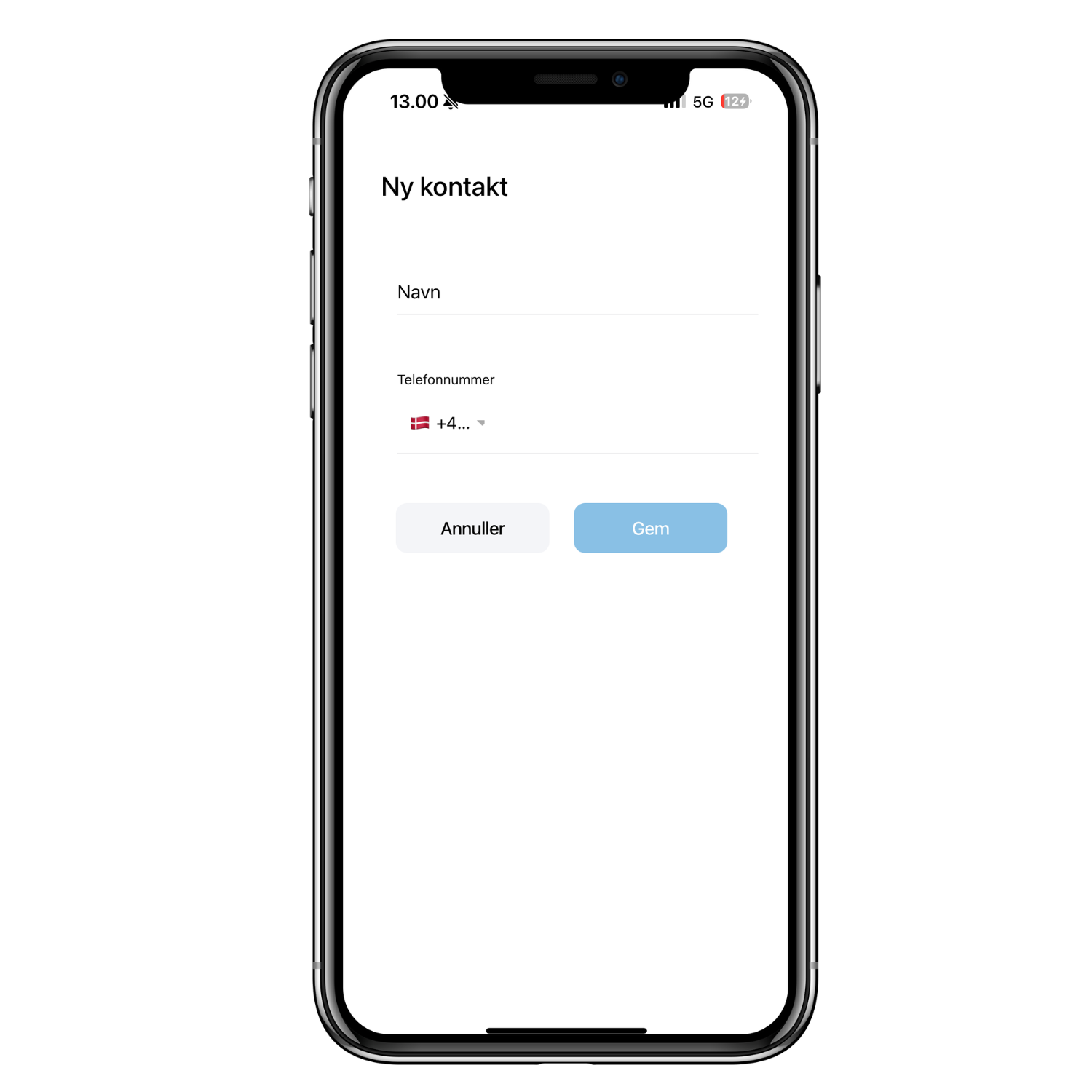 3. Kontaktlista (app bilder danska)