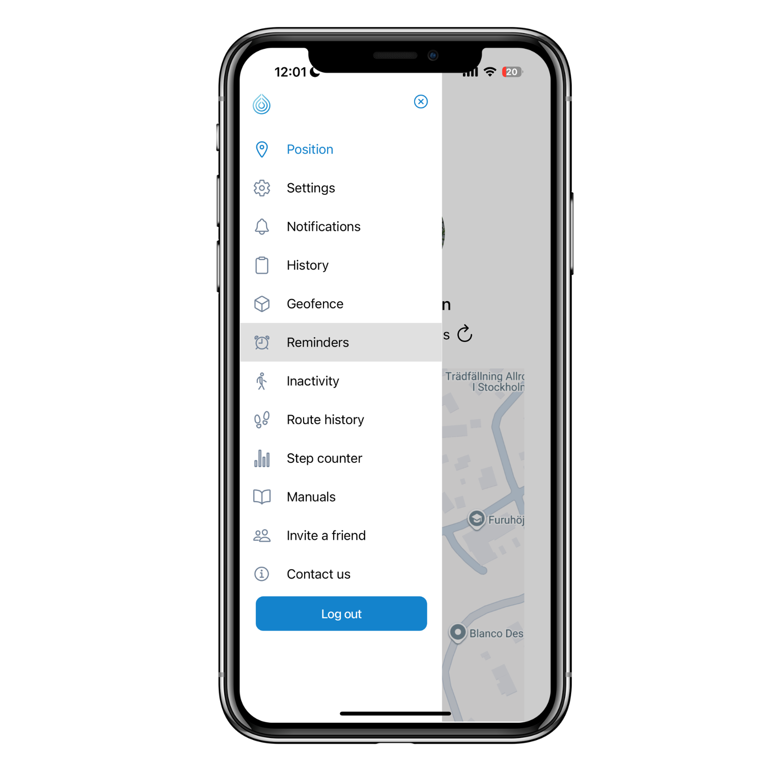 4. Medicinpåminnelse (app bild) Engelska