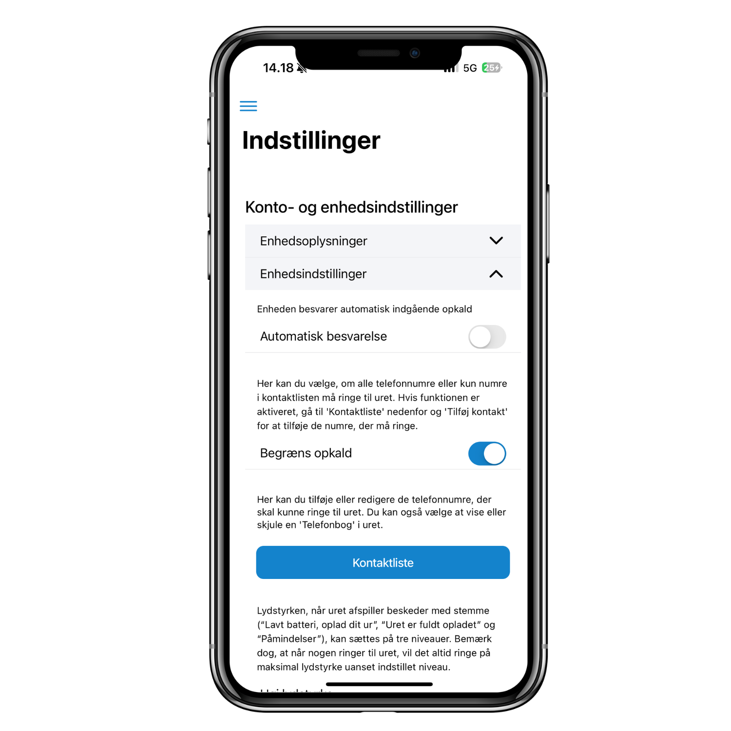3. Högtalartelefon - Danska