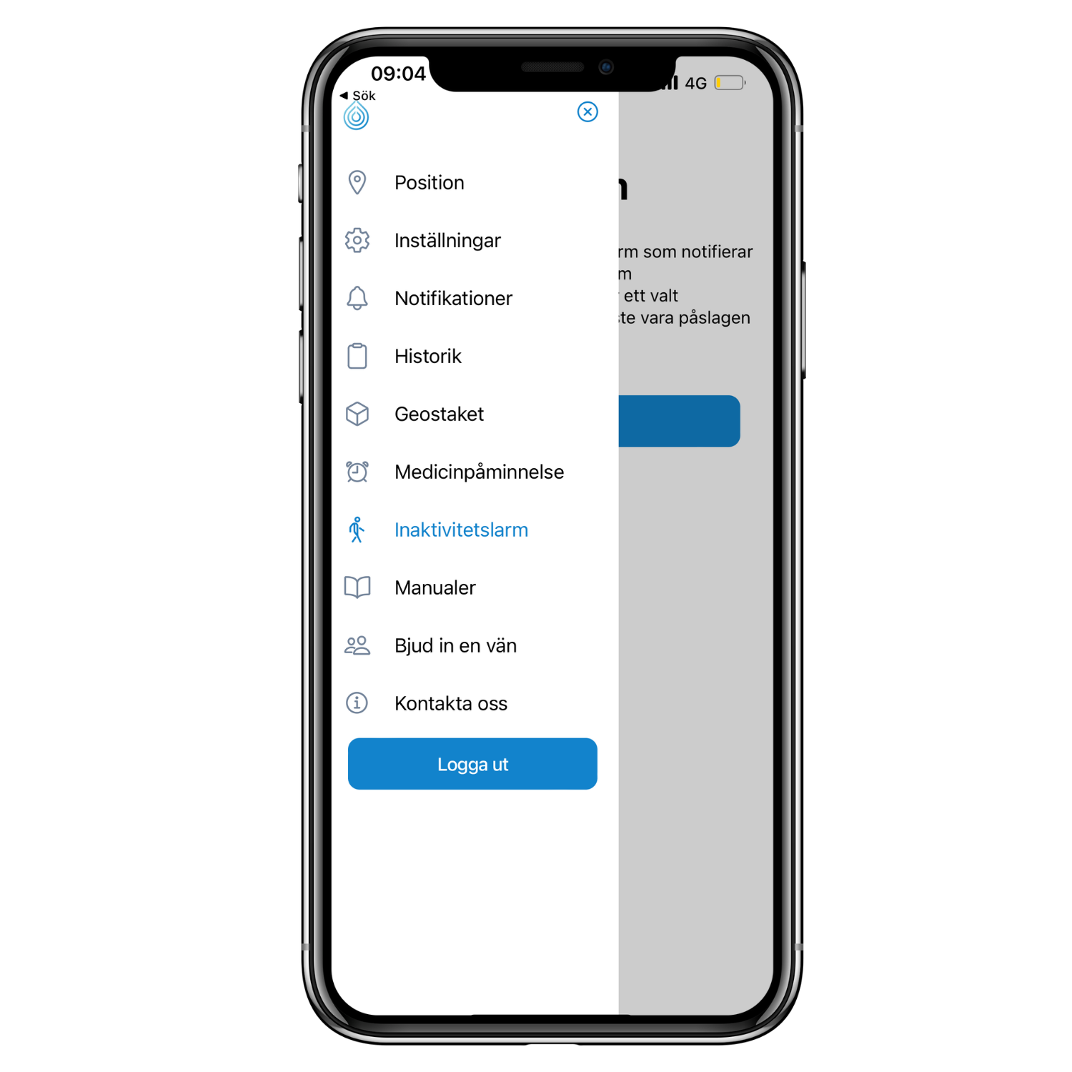 Sensorems trygghetslarm kan larma när man blivit oväntat inaktiv eller stilla