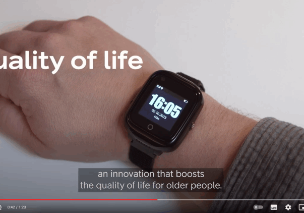 Video om Sensorem trygghetslarm och larmklocka med gps för äldre. Telia som operatör