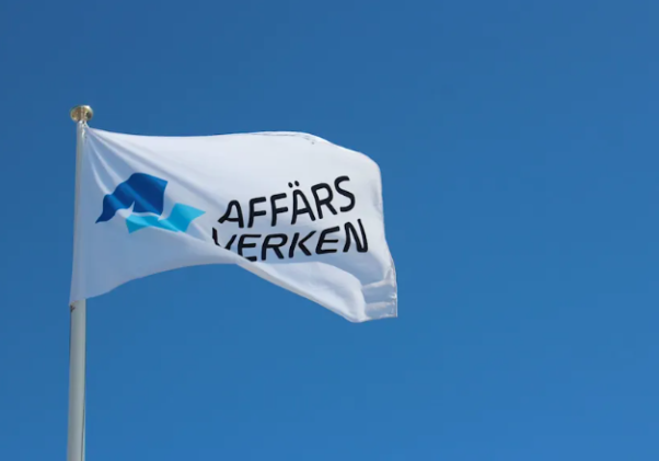 Affärsverken flagga